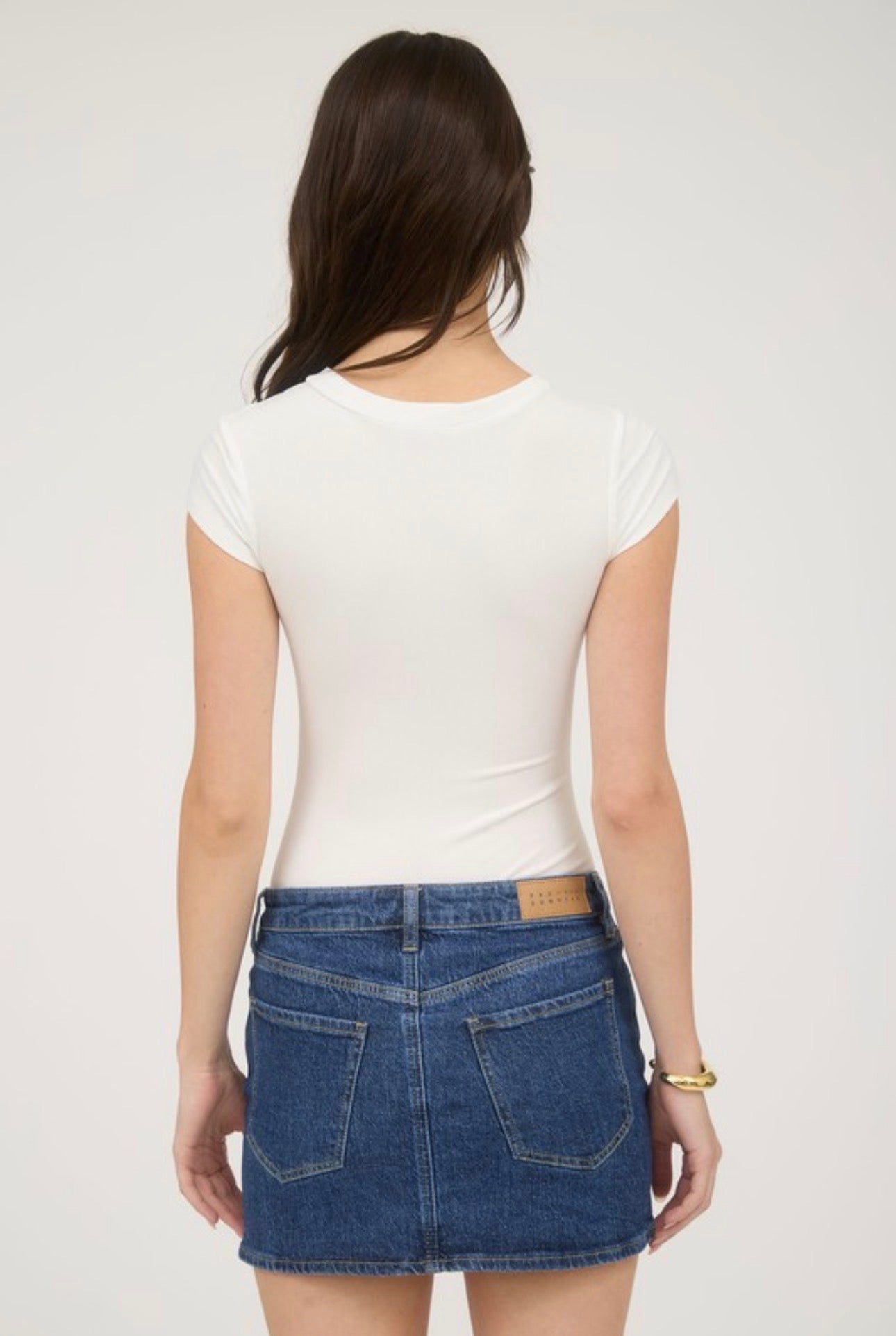 Ribbed Cap Sleeve Bodysuit