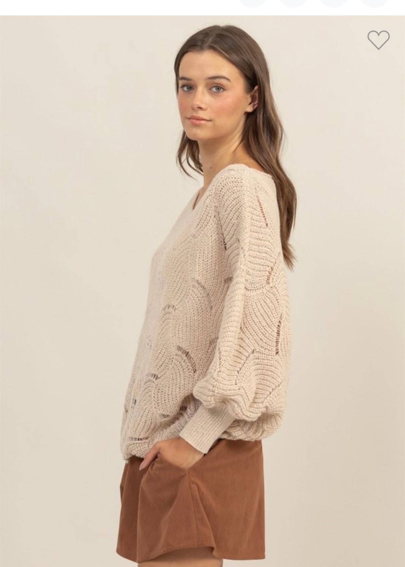 Drop Neckline Sweater