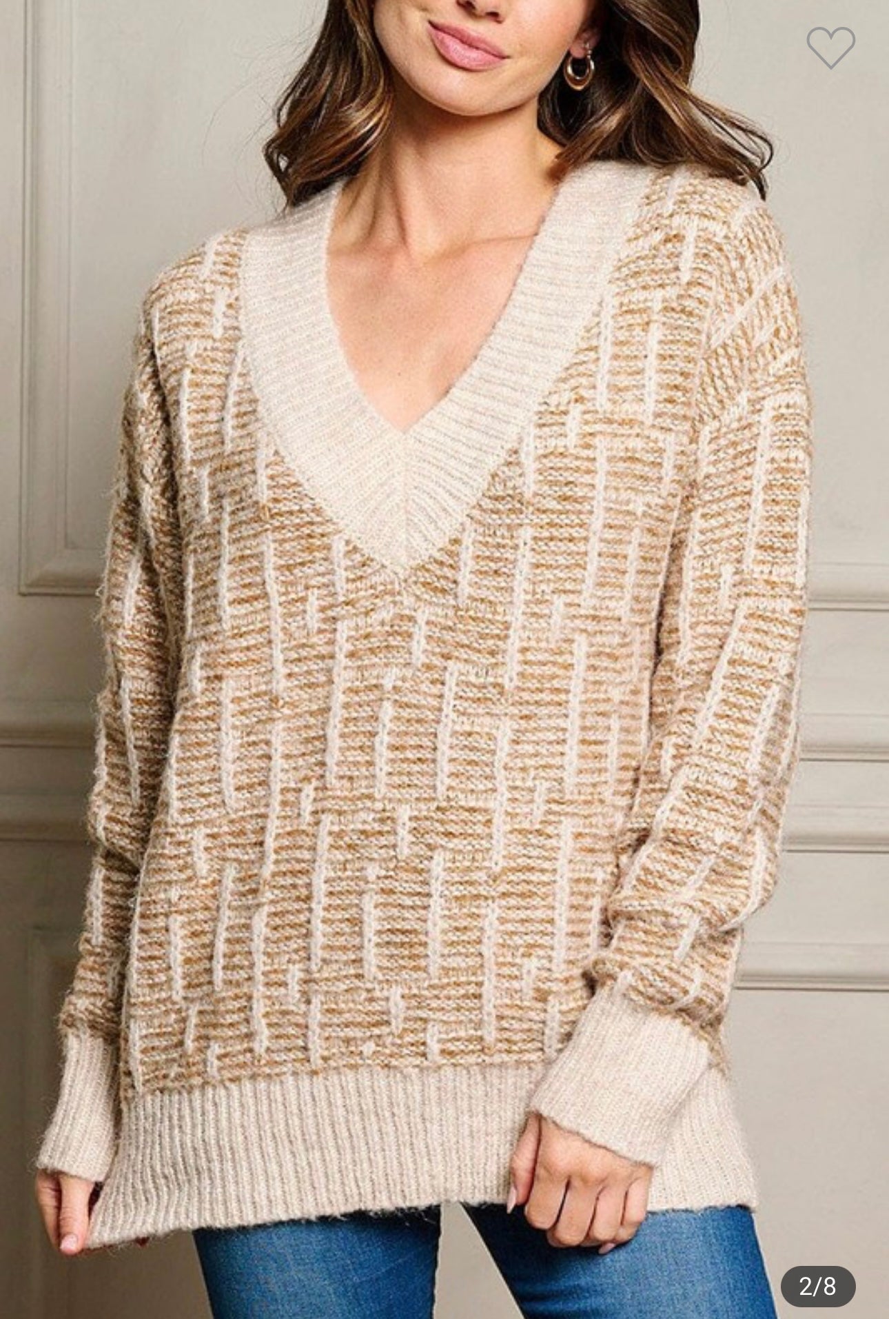 V-neck sweater
