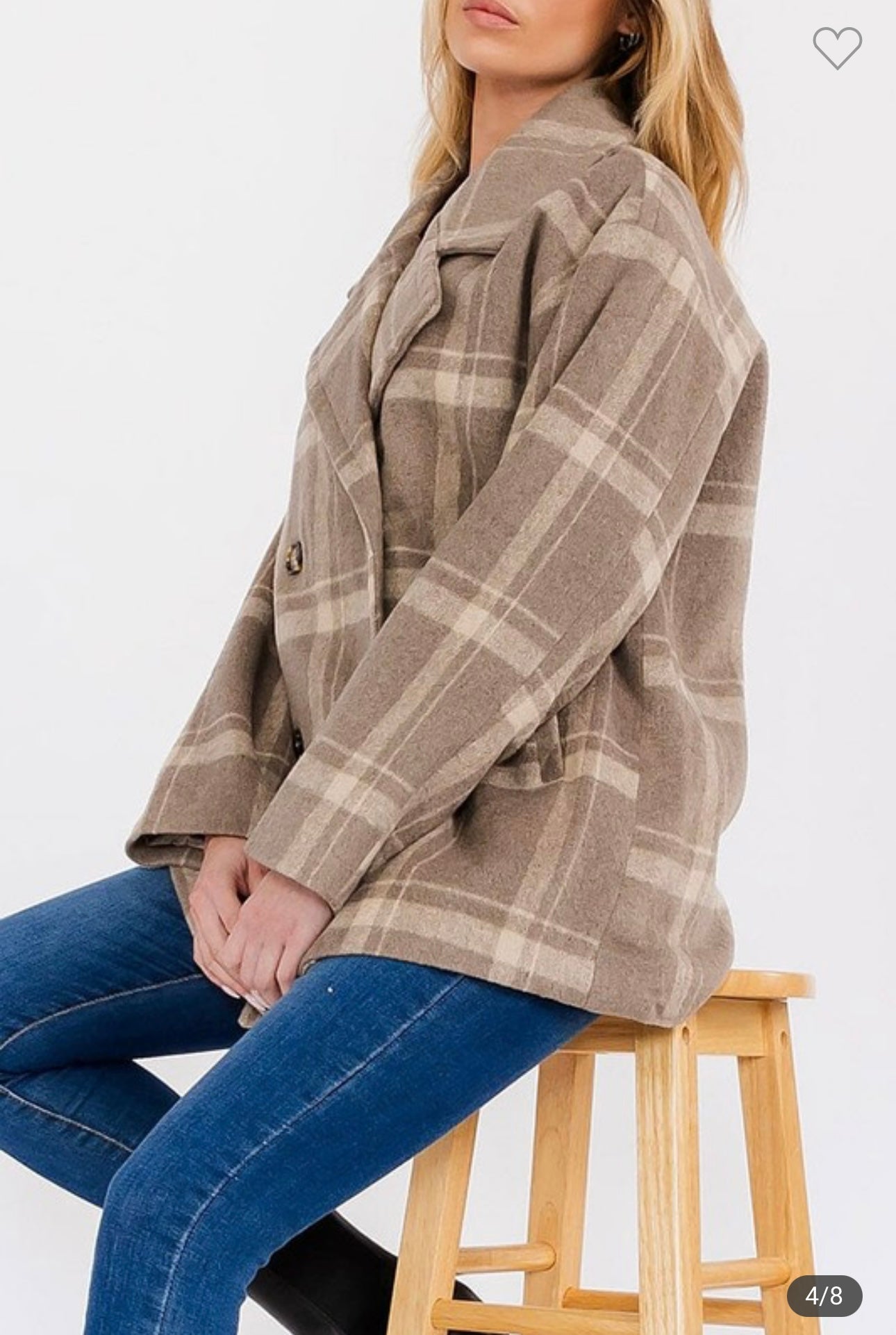 Plaid Peacoat