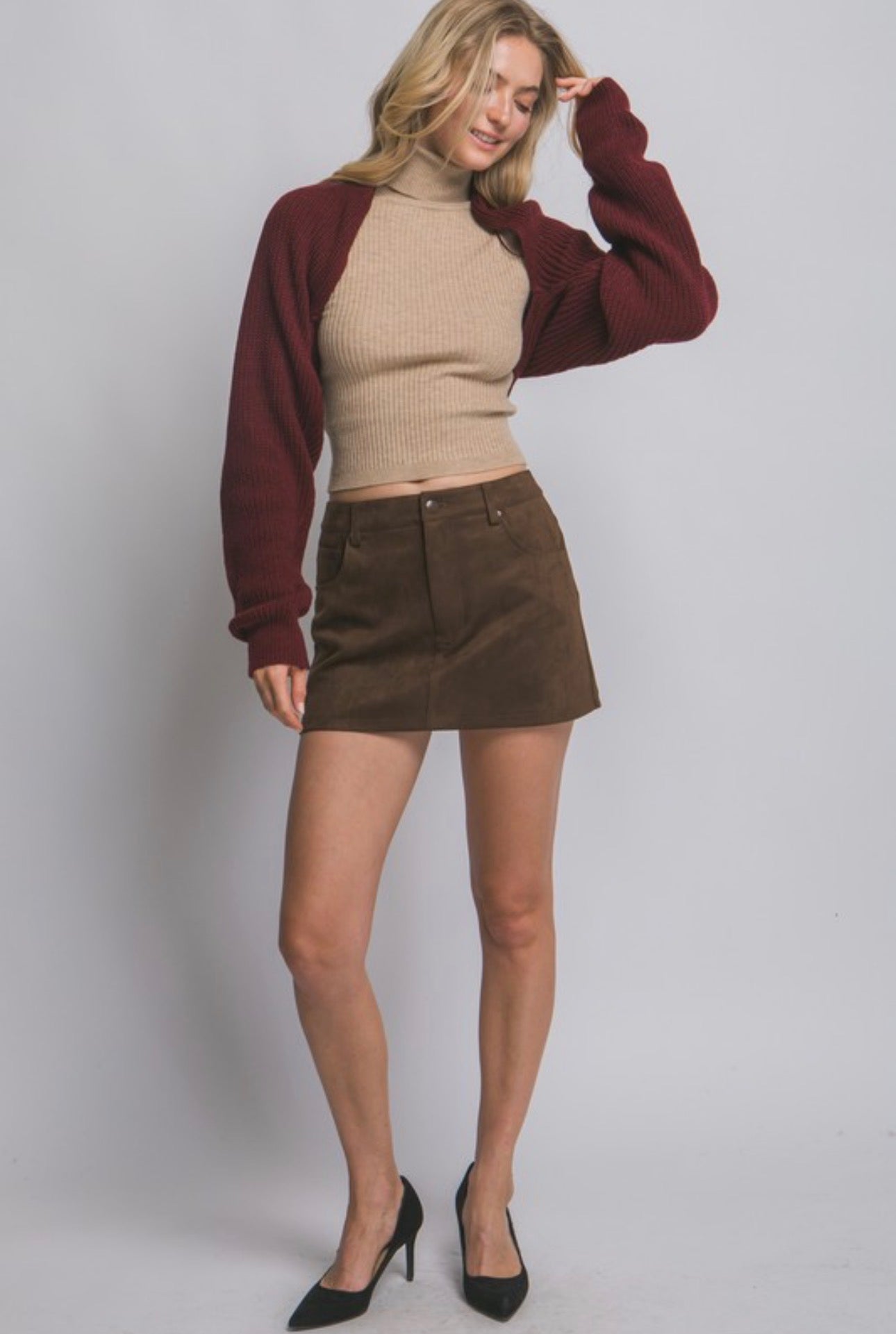 Knitted Bolero Shrug Sweater