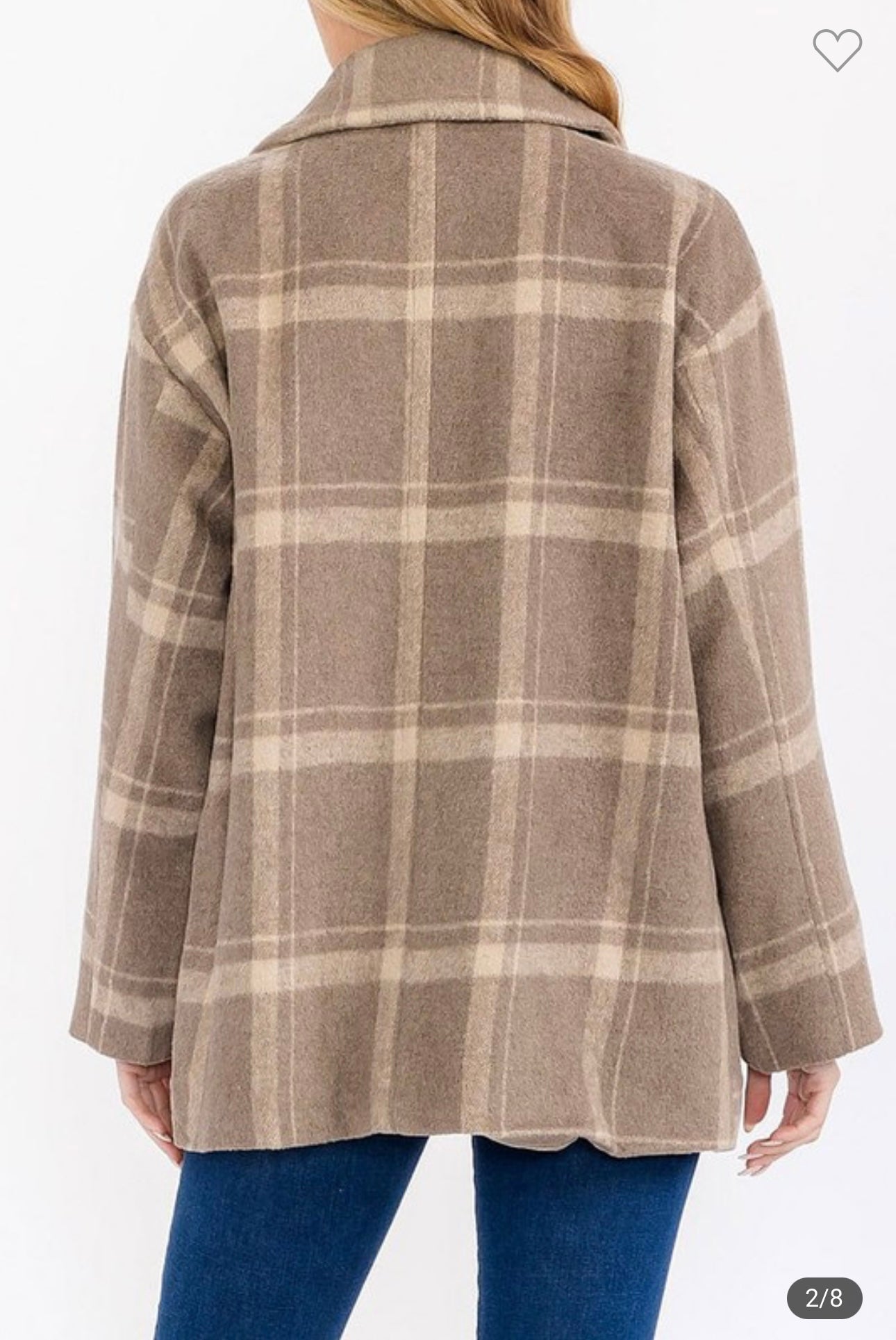 Plaid Peacoat