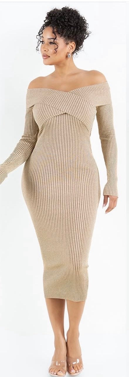 Gold Hera Sweater dress