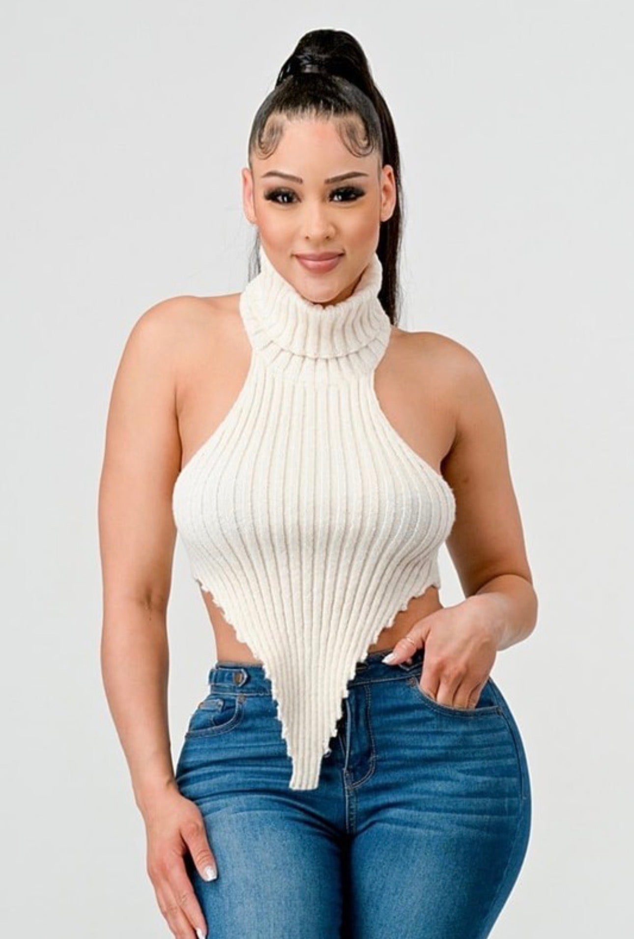 Turtleneck Sweater Sexy Top