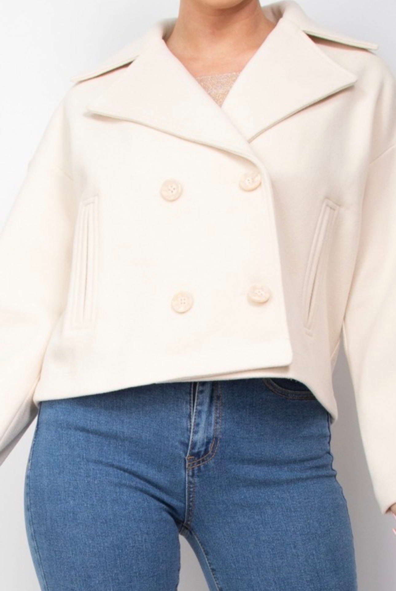 Crop Peacoat