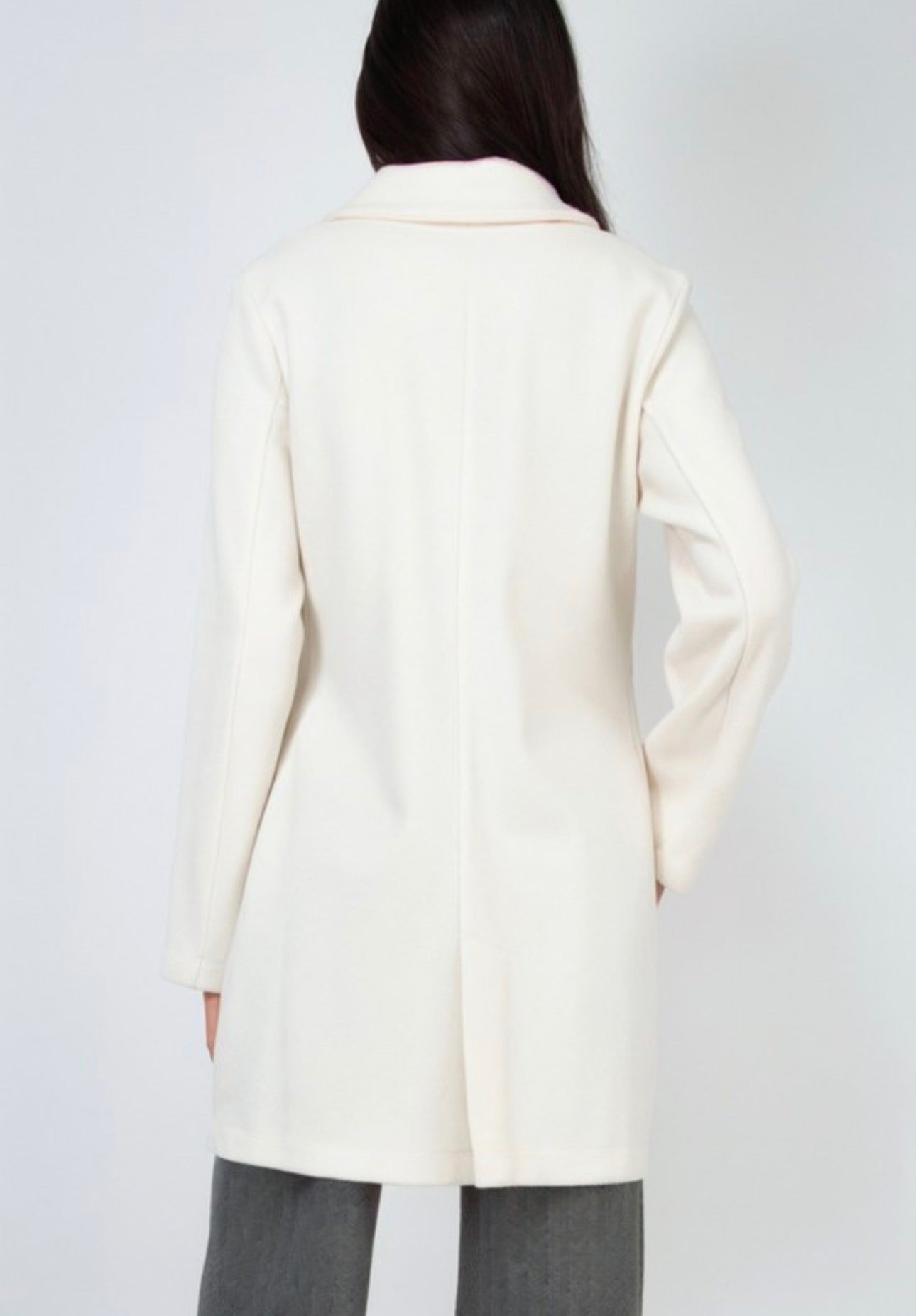 Felt Peacoat Double Breasted