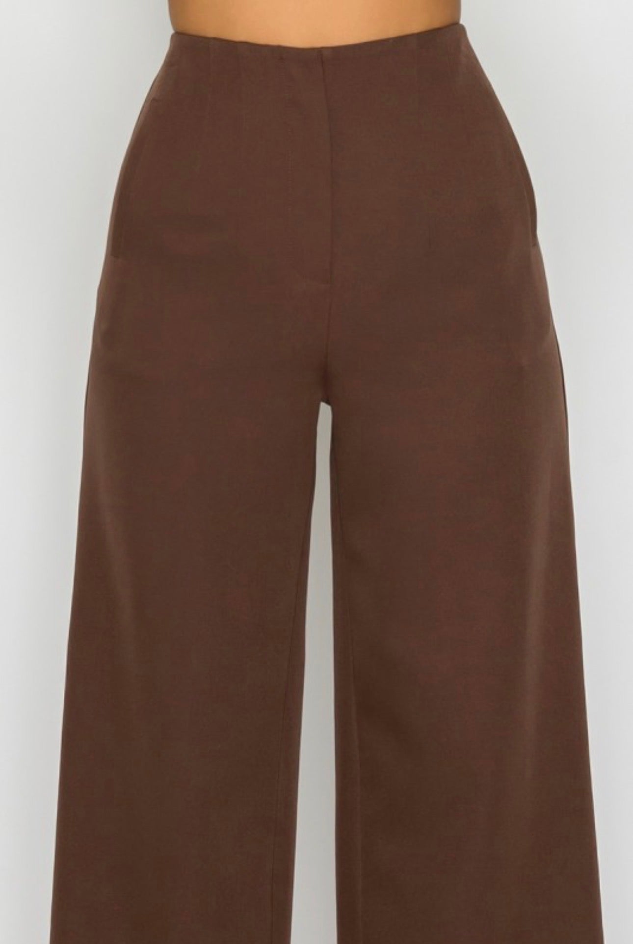Wide Leg High Waisted Dress Pants