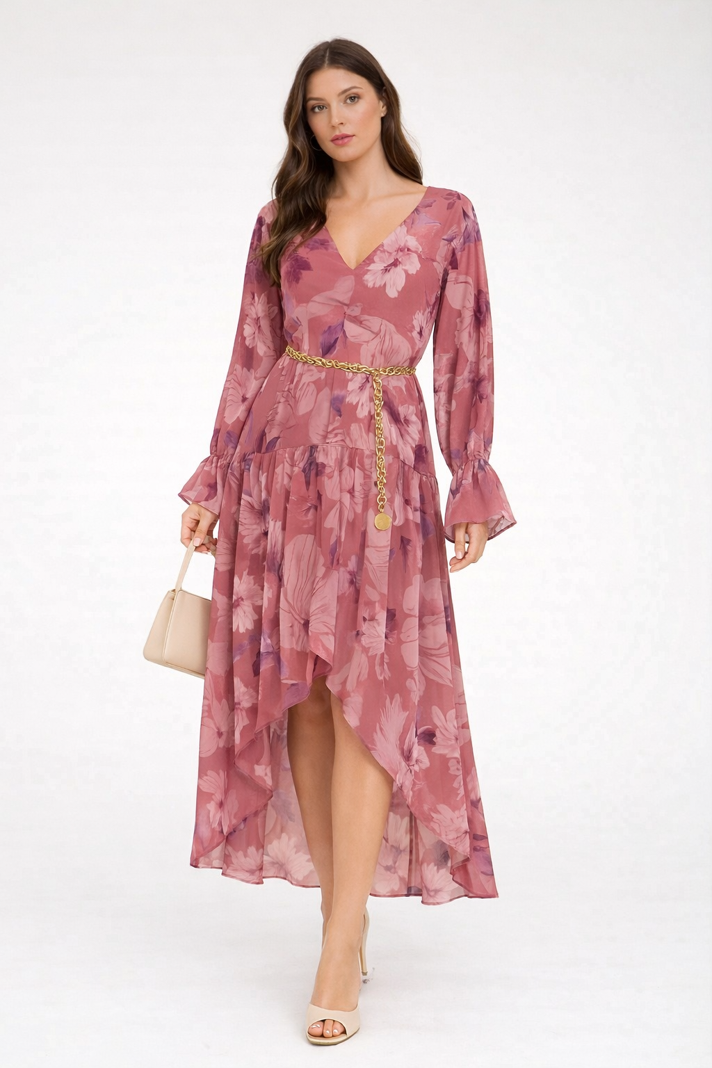 Floral V-Neck Dress