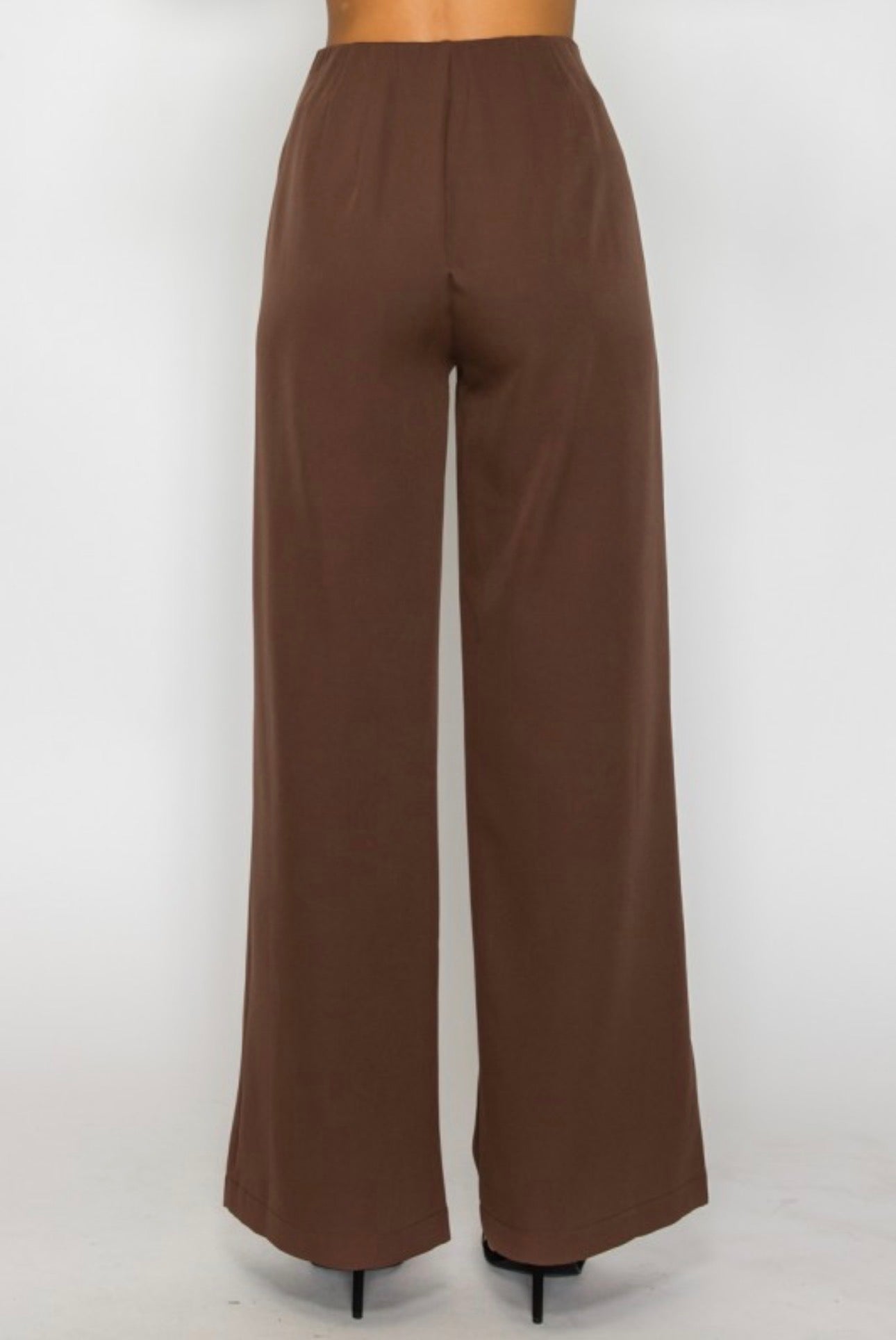 Wide Leg High Waisted Dress Pants