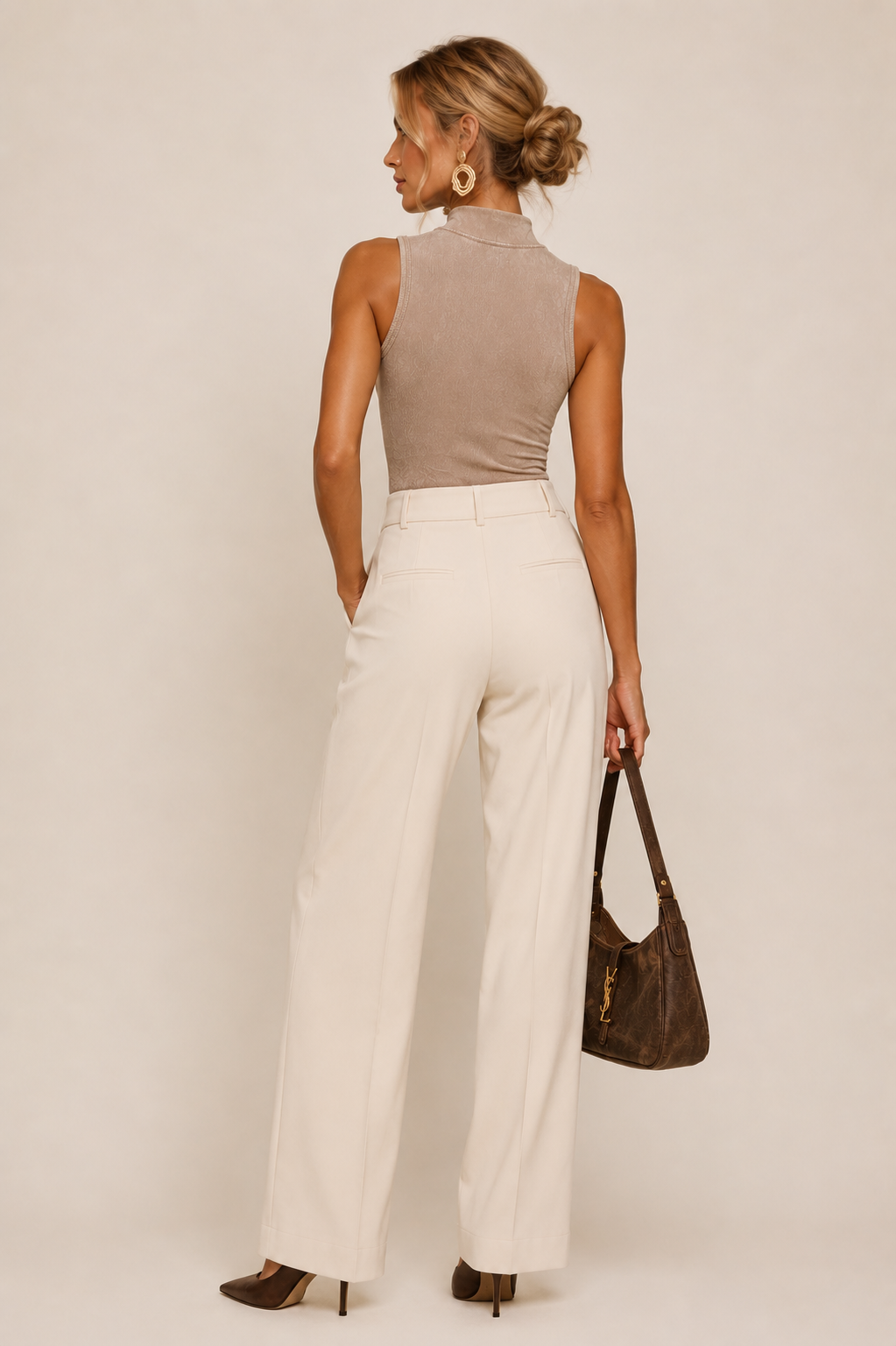 Tank Ribbed Mock Neck Washed Bodysuit