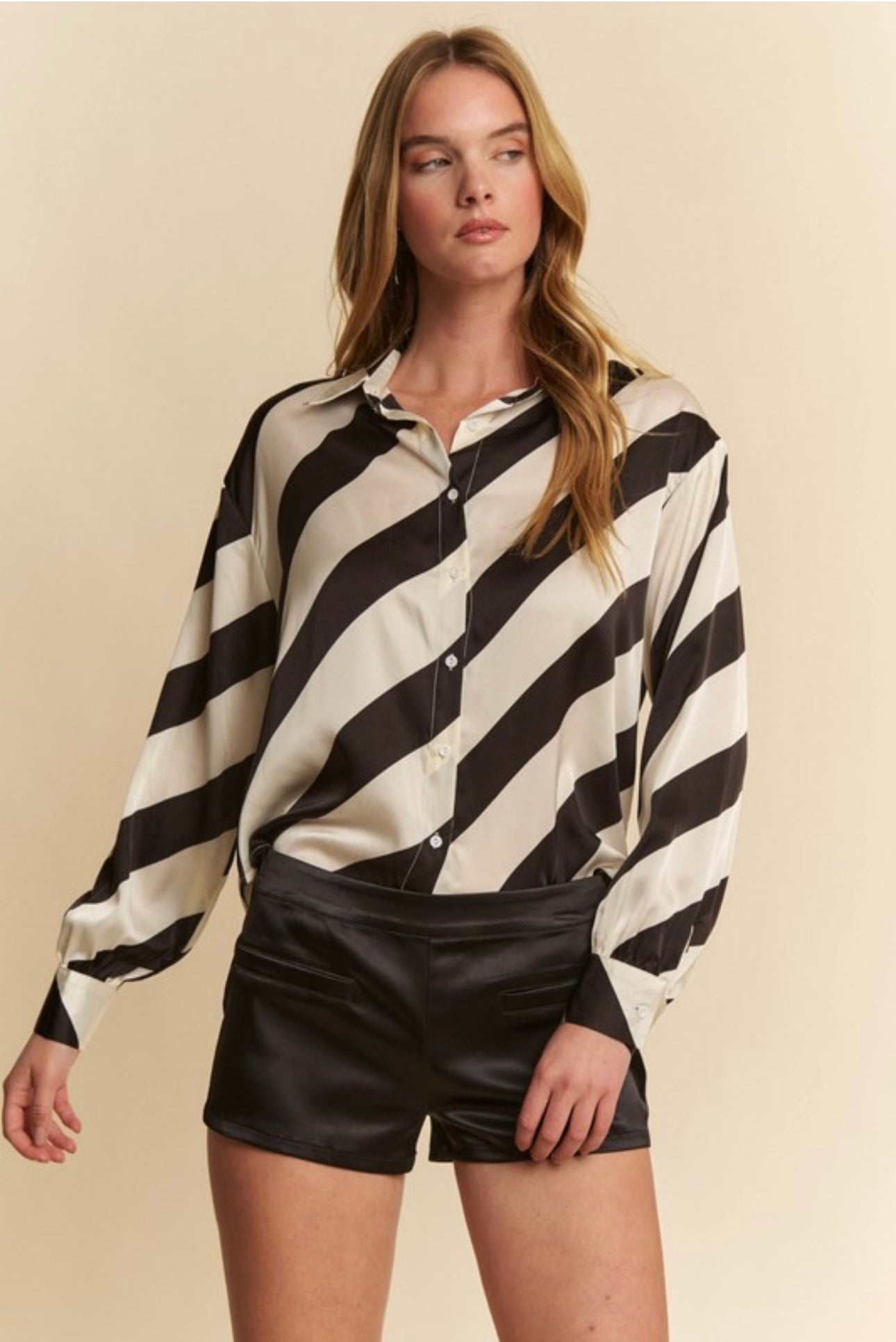 Stripped Button-Up