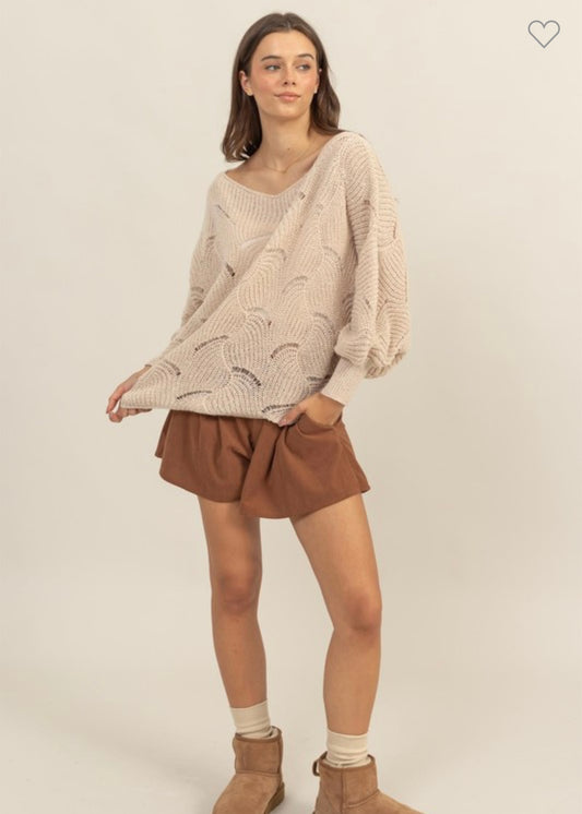 Drop Neckline Sweater