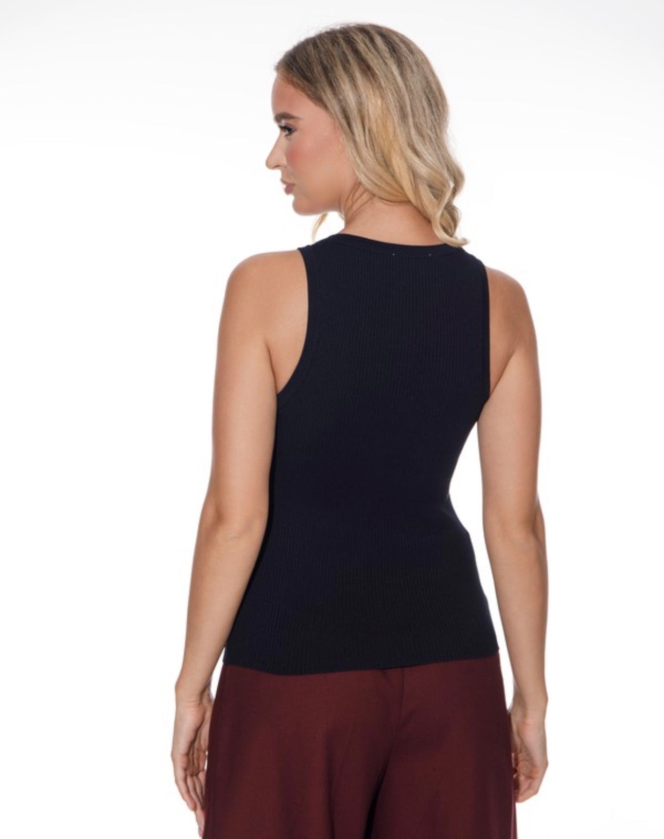 Tank Top with Gold Accent