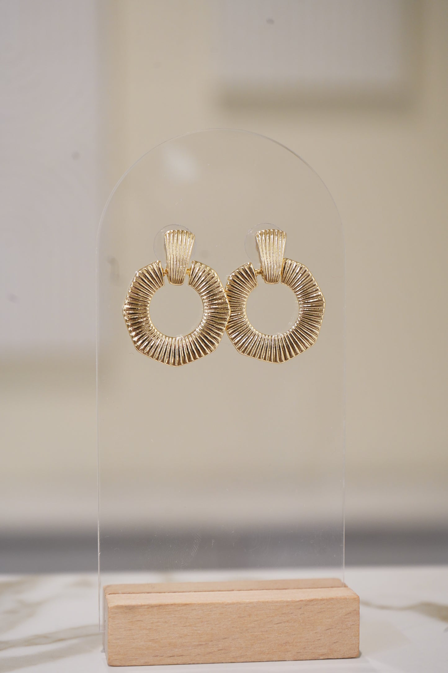 Gold boho earrings