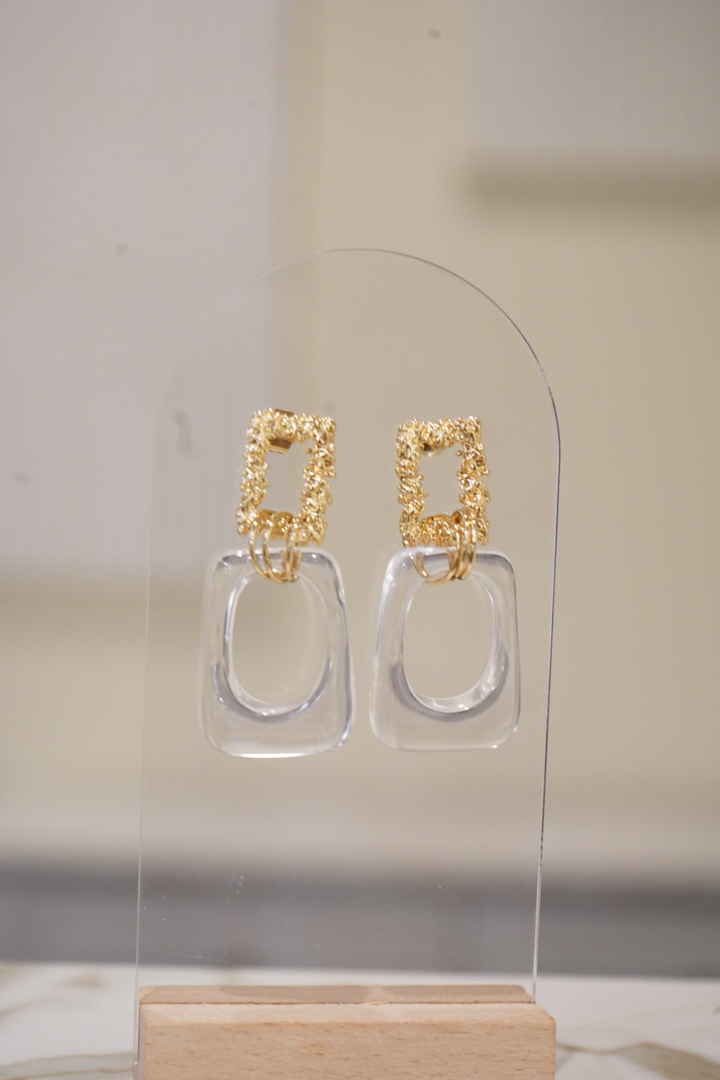 Gold boho earrings