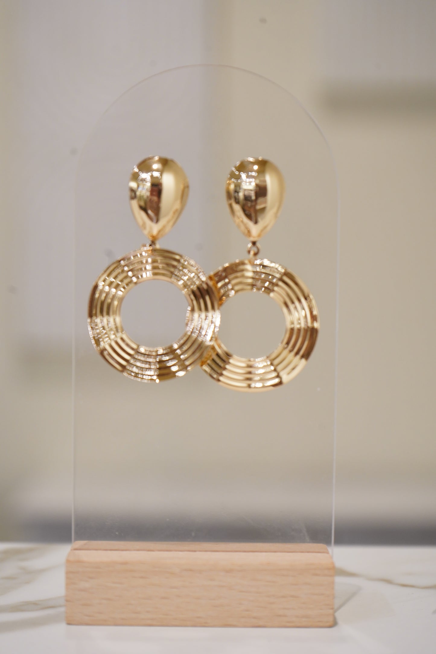 Gold boho earrings