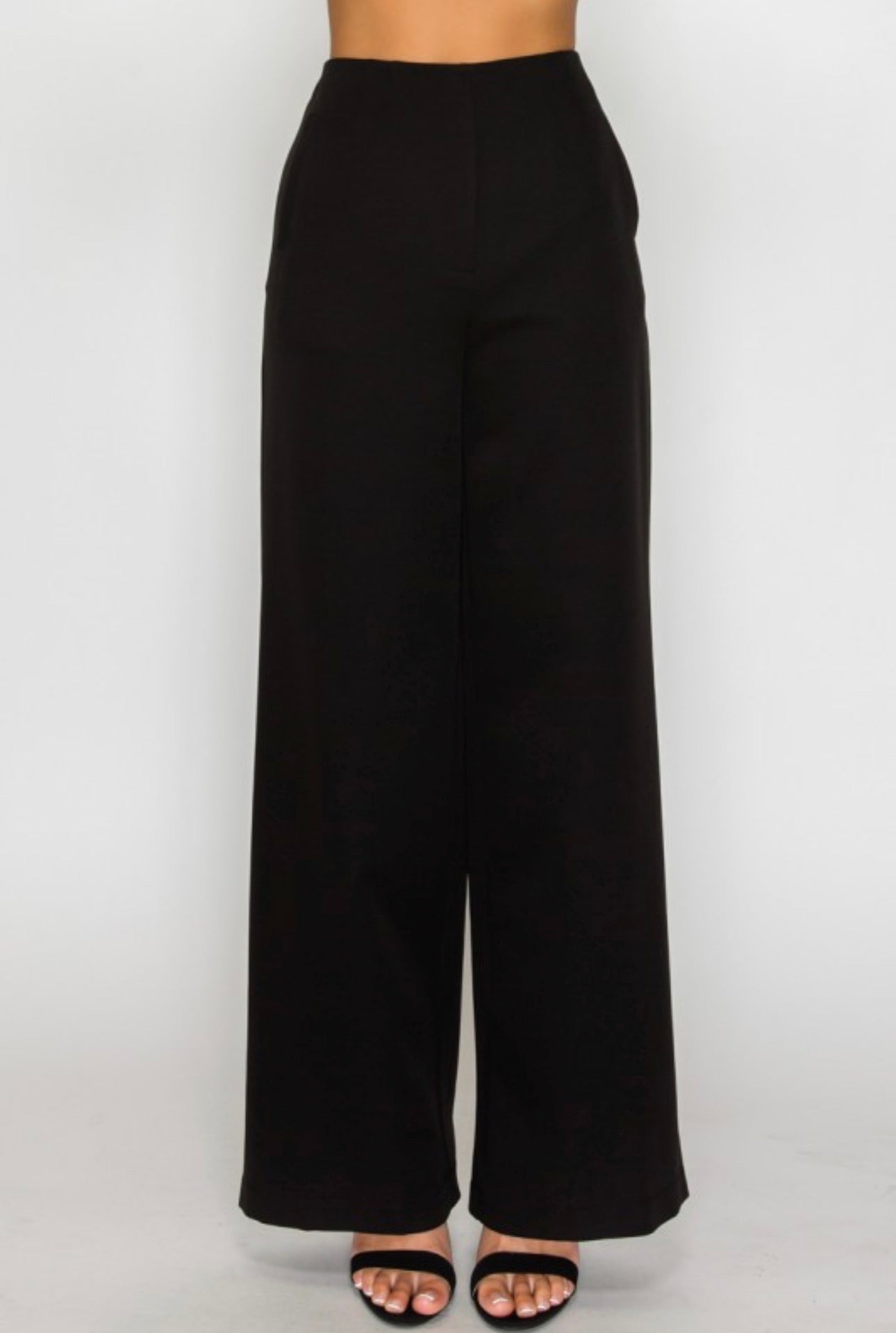 Wide Leg High Waisted Dress Pants