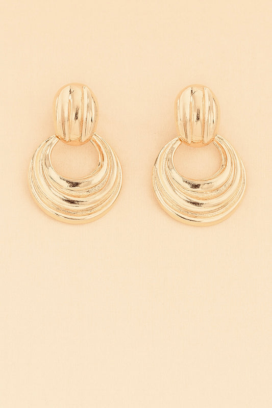 Chunky Swirl Hinge Earrings