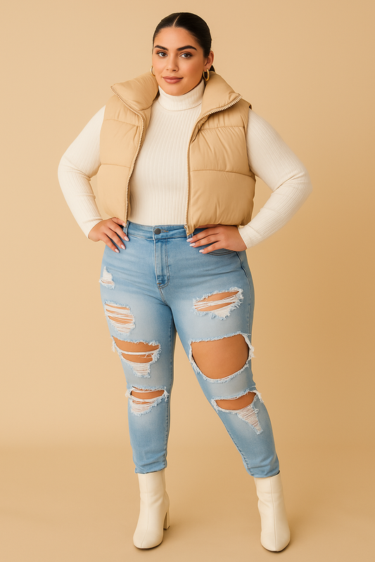 Long Sleeve Ribbed Turtle Neck