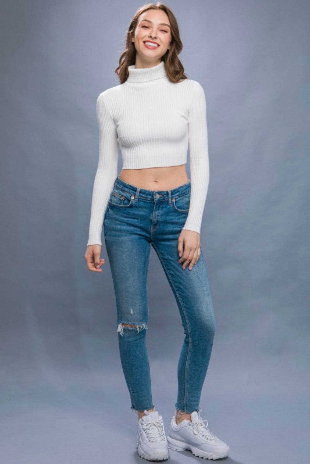 Cropped Turtleneck