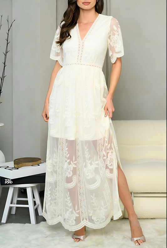 Maxi Lace Embroidered