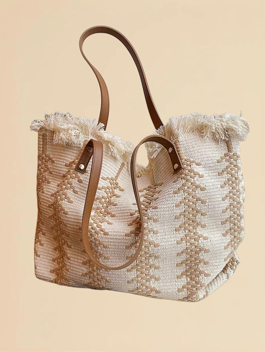 Distressed Western Soft Tote