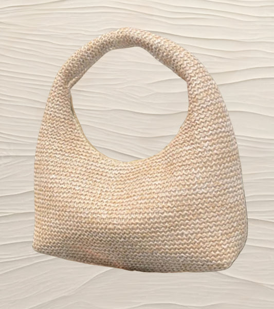 Summer Straw Slouch Handbag
