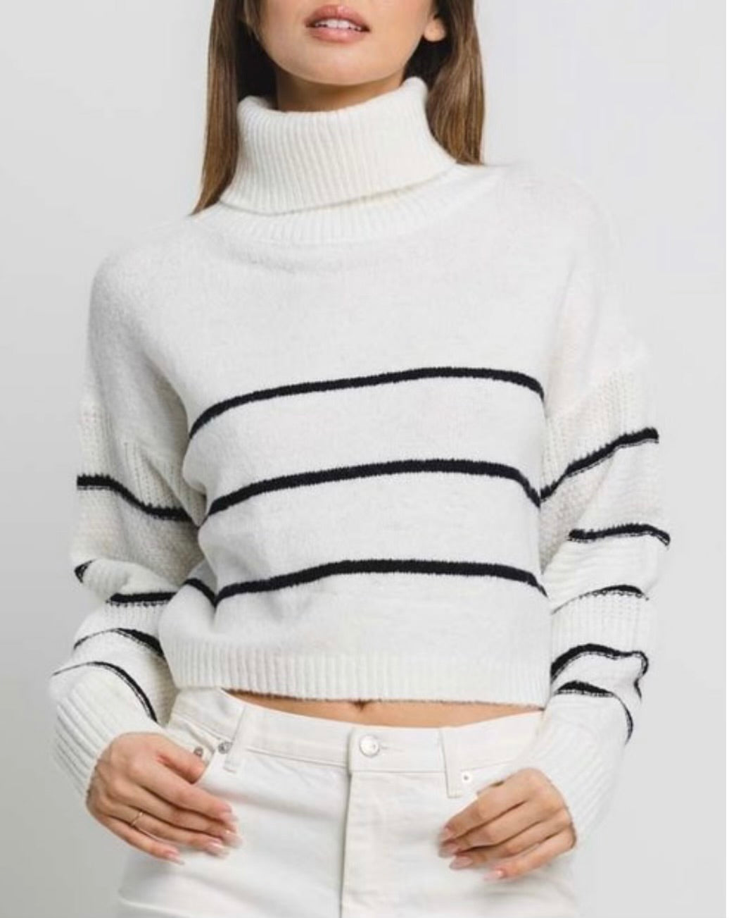 Turtleneck Knitt Sweater stripes