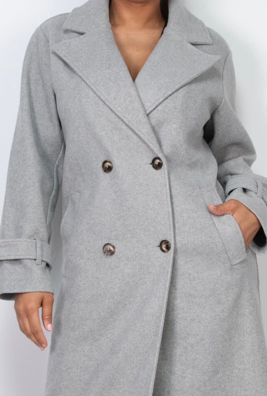 Long Felt Button Jacket