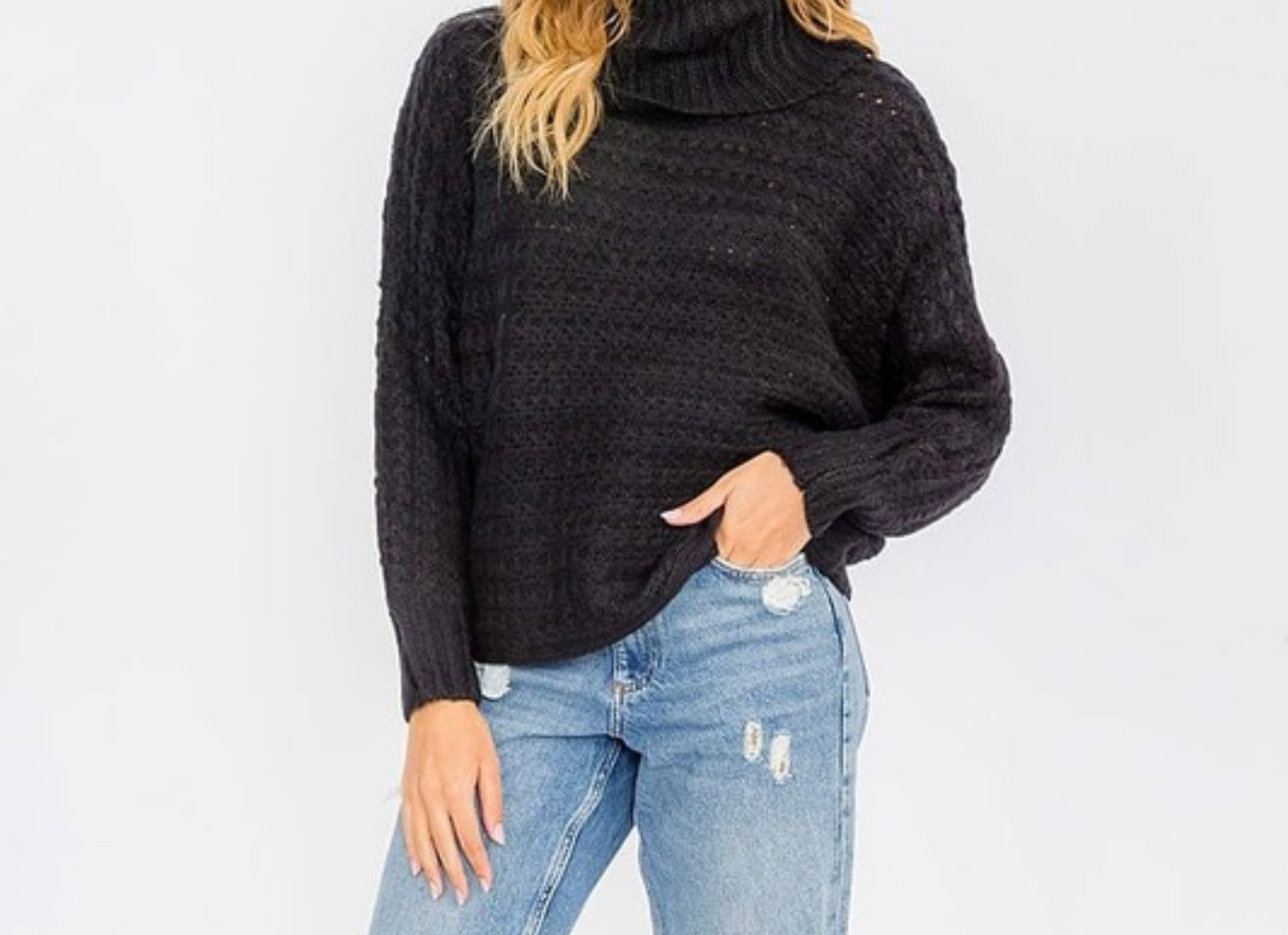 Wide Knitted turtleneck