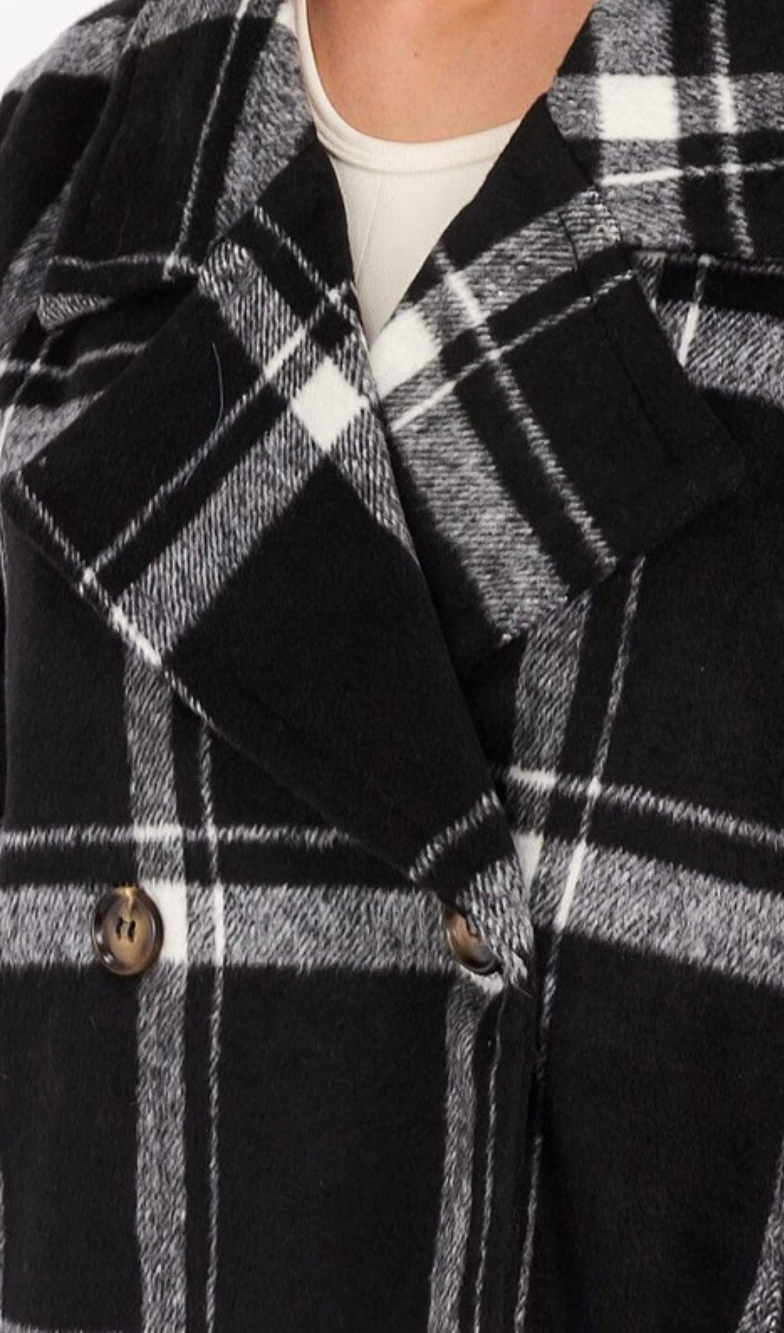 Plaid Peacoat