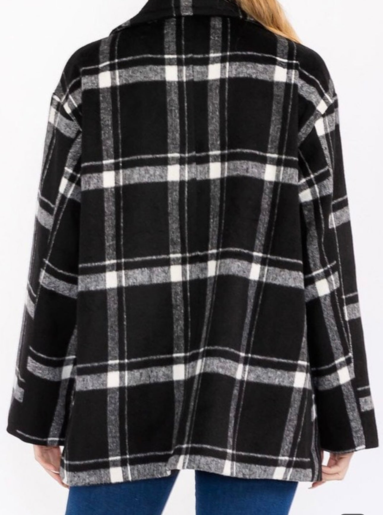 Plaid Peacoat