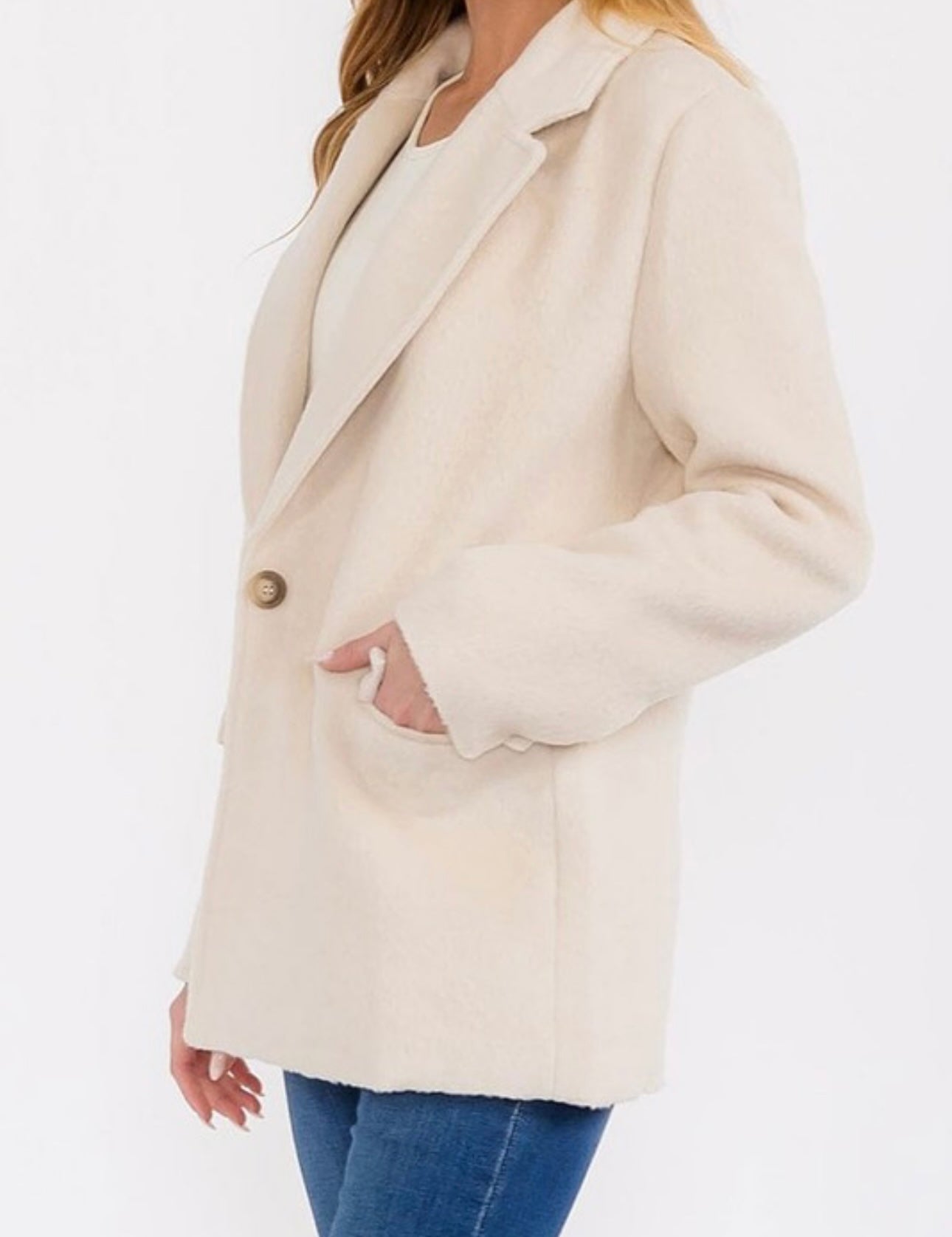 Thick One Button Blazer