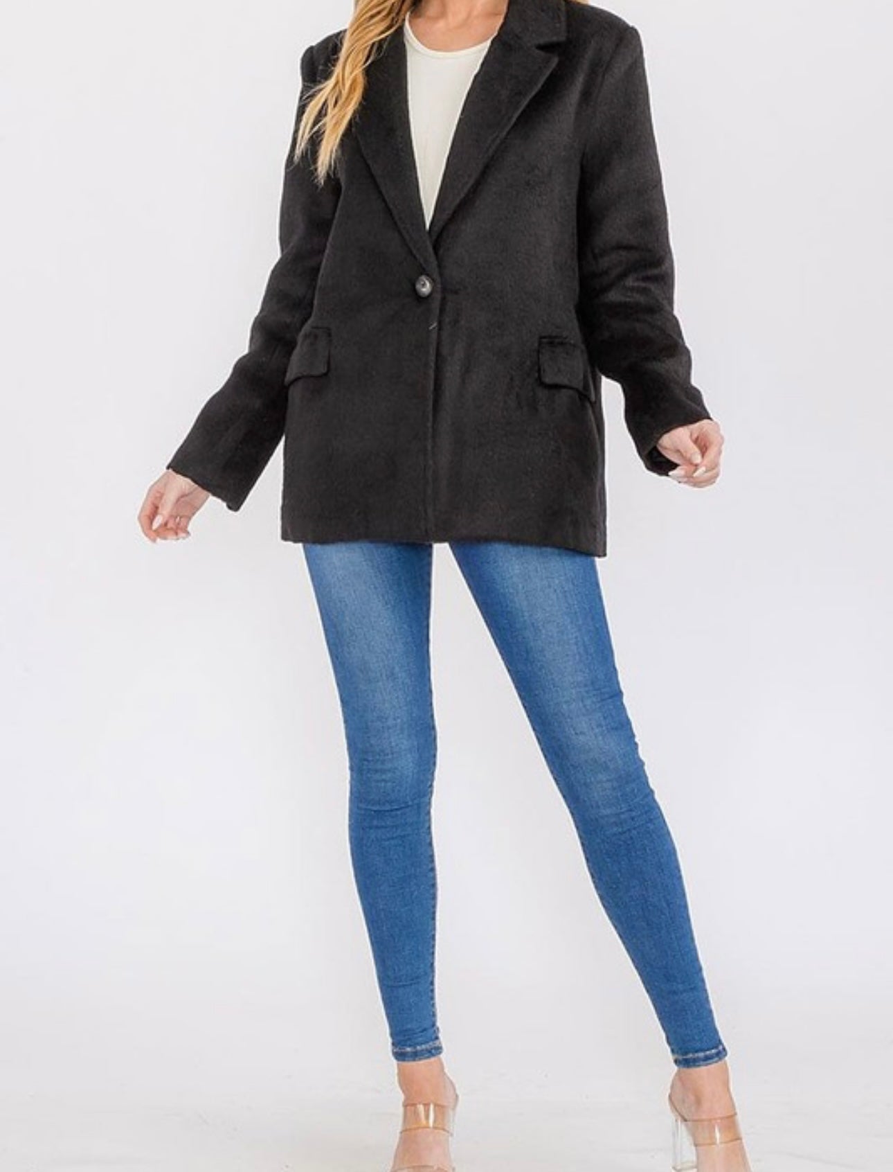 Thick One Button Blazer