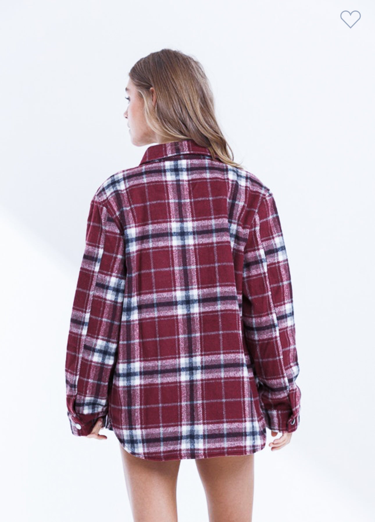 Plaid Button Shacket