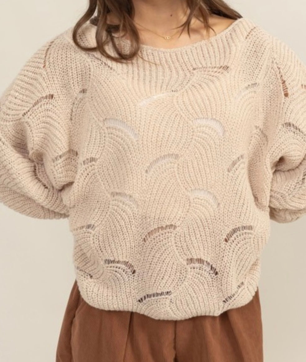 Drop Neckline Sweater