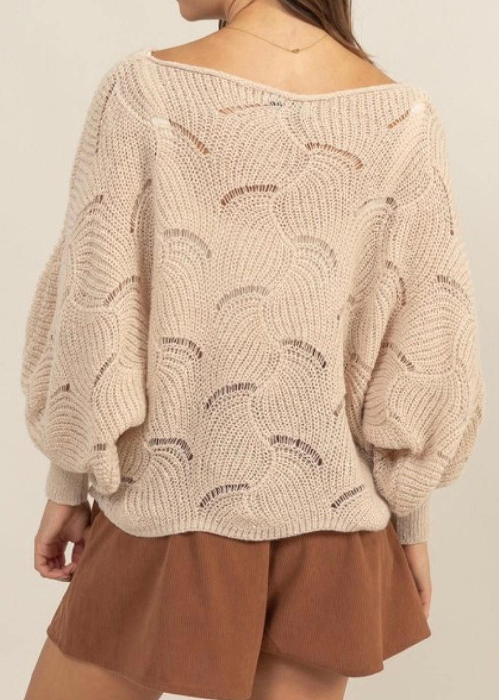 Drop Neckline Sweater