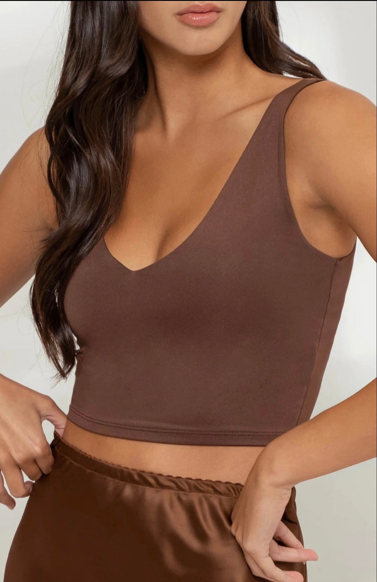 V-Neck Crop Tank