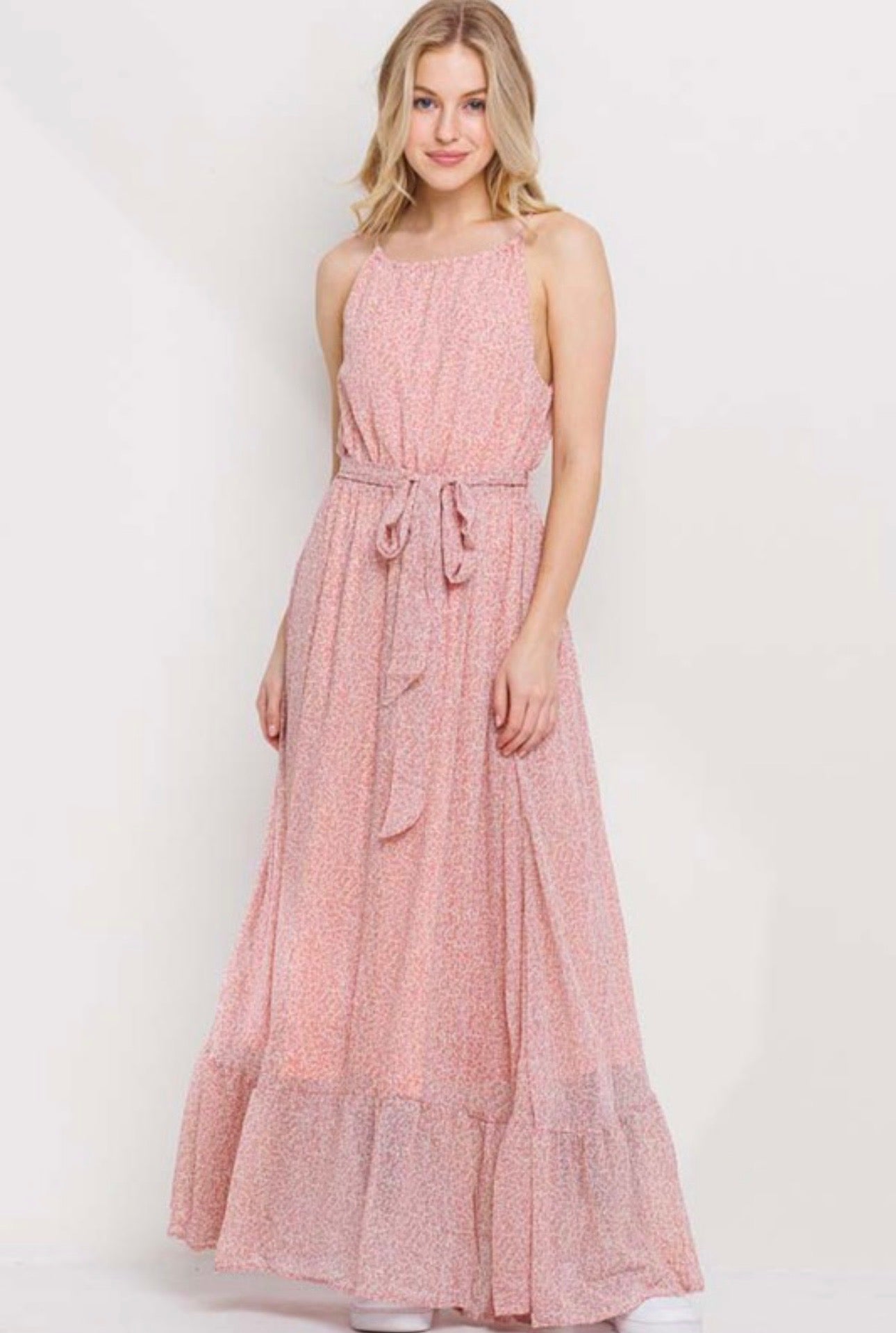 Halter Maxi with tie waist