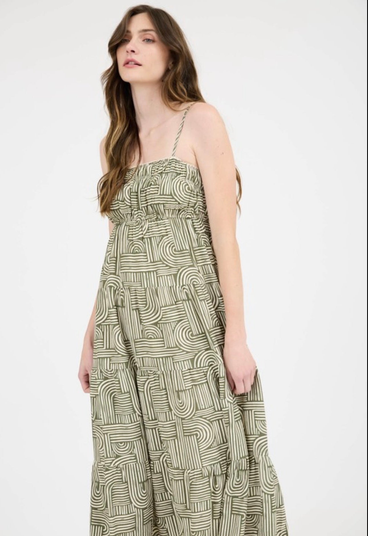 Long Abstract Summer Dress